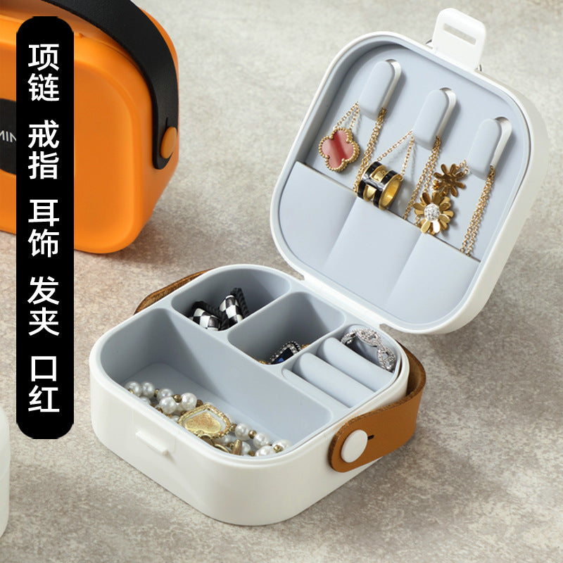 Multi-functional portable storage box, data cable, Bluetooth headset, charger, storage box, carry the new Internet celebrity with you