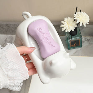 Draining soap box household hand washing basin imitation ceramic soap box bathroom soap drain shelf