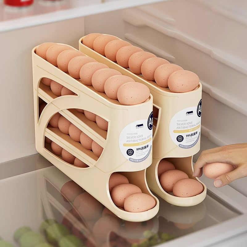 Rolling slide type egg storage box, special side door egg carton for food grade refrigerator, special fresh-keeping box, special for finishing